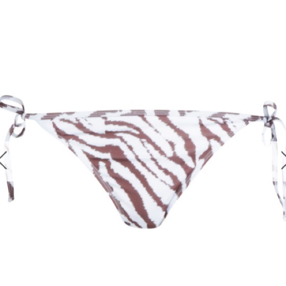 Boohoo Beach Tiger Side Tie Bikini Swim Bottom High Cut Size 10 NWT - Picture 3 of 6